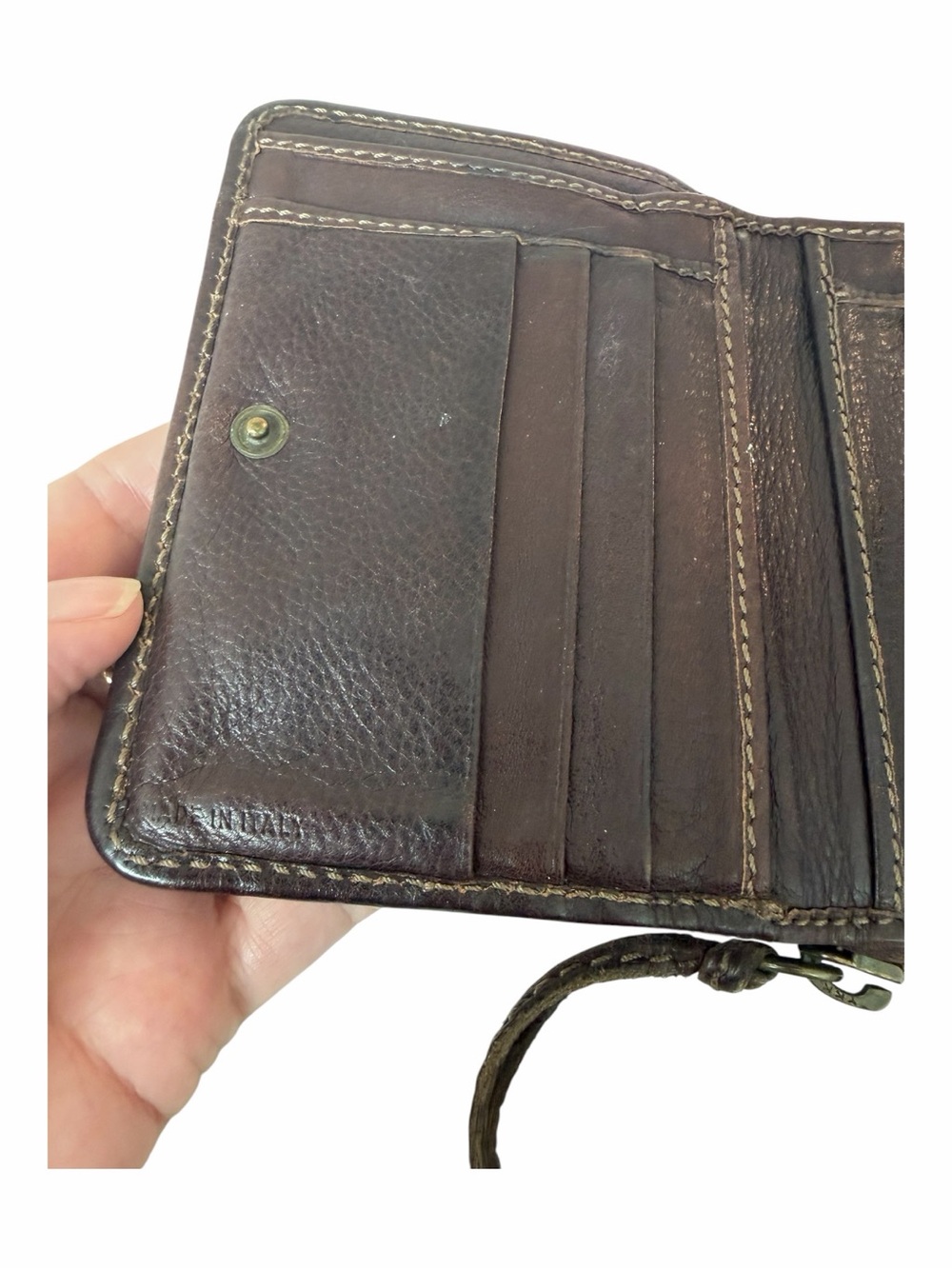Authentic Chloé Paddington Chocolate Brown Leather Compact Zip Around Wallet - Picture 8 of 9